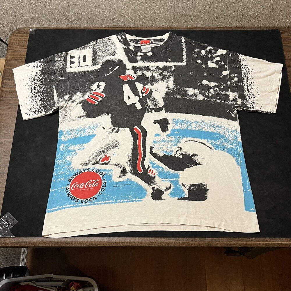 Bears Walter Payton Coke All Over Print Vintage Warhol Football Coca-Cola Shirt